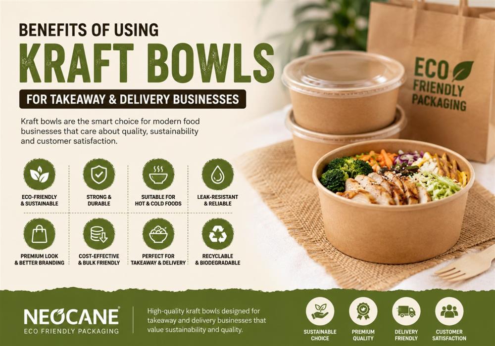Benefits of Using Kraft Bowls for Takeaway & Delivery Businesses