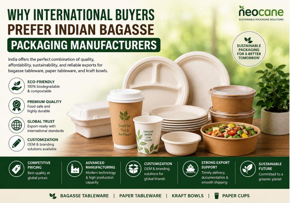 Why International Buyers Prefer Indian Bagasse and Paper Packaging Manufacturers